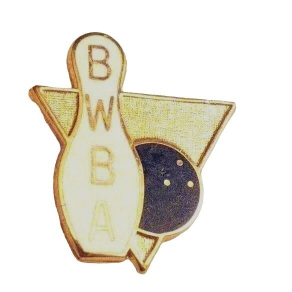 Vintage BWBA Bowling Pinback Lapel Pin Hat Pin Souvenir